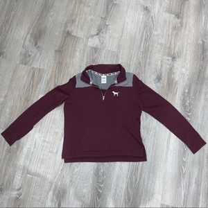 VS PINK Perfect Quarter-Zip Pullover